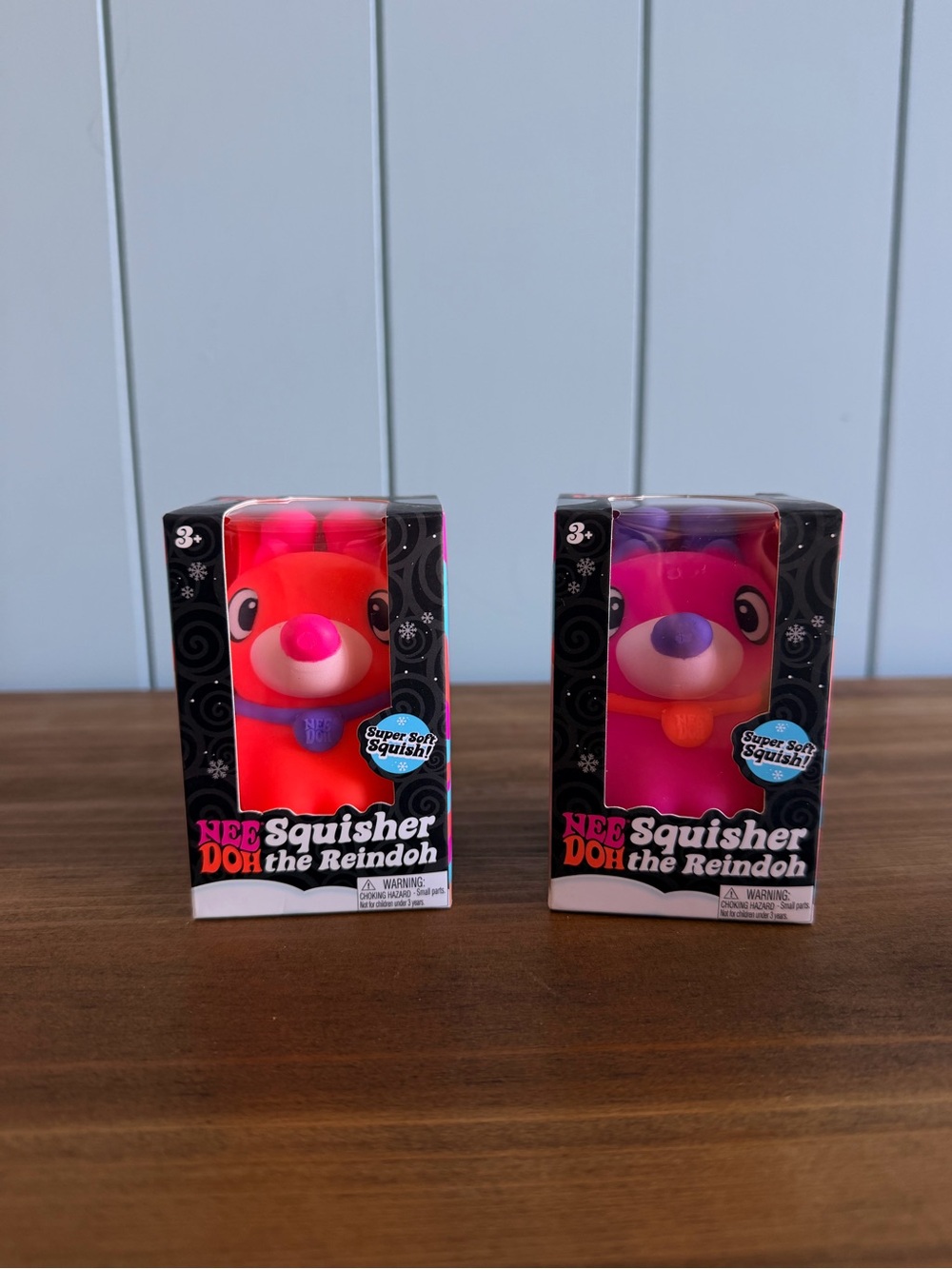 NEE Doh Squisher Doh the Reindoh Plush Toy - Pink or Orange